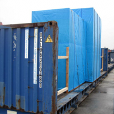 &nbsp;箱體總高度如未超過陸運高度限制，可省去平板車轉運，將櫃體直接拉至廠區內固定。